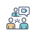 Icon Representing Personal Meetings Royalty Free Stock Photo