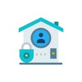 Reliable Home Security System Icon for Protection Royalty Free Stock Photo