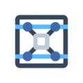 Service Mesh Icon for Microservices Architecture