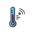 Temperature Sensor Icon for Measurement