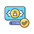 Token Authentication Icon for Access Control Royalty Free Stock Photo