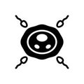 Black solid icon for Reproduce, sperm and reproduction