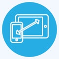 Icon Responsiveness. suitable for Programming symbol. blue eyes style. simple design editable. design template vector. simple