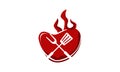 Icon Restaurant barbeques Royalty Free Stock Photo