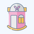 Icon Restaurant. related to Icon Building symbol. doodle style. simple design editable. simple illustration