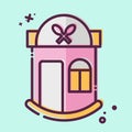 Icon Restaurant. related to Icon Building symbol. MBE style. simple design editable. simple illustration