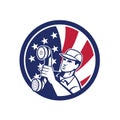 American Telephone Installation Repair Technician Icon