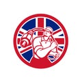 British Cable Installer Union Jack Flag Icon