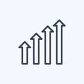 Icon Revenues. suitable for digital web symbol. line style. simple design editable. design template vector. simple symbol