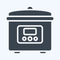 Icon Rice Cooker. suitable for Kitchen Appliances symbol. glyph style. simple design editable. design template vector. simple Royalty Free Stock Photo