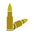 Icon Of Rifle Ammo Royalty Free Stock Photo