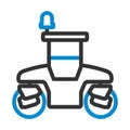 Icon Of Road Roller Royalty Free Stock Photo