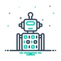 mix icon for Robot Code, algorithm and application