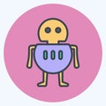 Icon Robot. suitable for Programming symbol. color mate style. simple design editable. design template vector. simple symbol Royalty Free Stock Photo