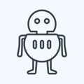 Icon Robot. suitable for Programming symbol. line style. simple design editable. design template vector. simple symbol Royalty Free Stock Photo
