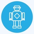 Icon Robotics. suitable for data analytics symbol. blue eyes style. simple design editable. design template vector. simple symbol