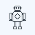 Icon Robotics. suitable for data analytics symbol. line style. simple design editable. design template vector. simple symbol