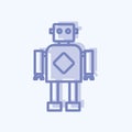 Icon Robotics. suitable for data analytics symbol. two tone style. simple design editable. design template vector. simple symbol