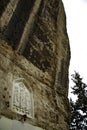 Icon in the rock in Inkerman rock monastery