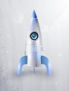 Icon of rockets for space flight. eps10