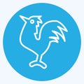 Icon Rooster. related to Domestic Animals symbol. simple design editable. simple illustration