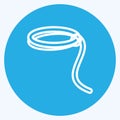 Icon Rope. suitable for Wild West symbol. blue eyes style. simple design editable. design template vector. simple symbol