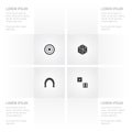 Icon Roulette Set Of Unguis, Peaks, Dice And Other Vector Objects. Also Includes Dice, Luck, Hoof Elements. Royalty Free Stock Photo