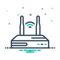 Mix icon for Routers, network and wireless