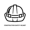 Construction safety helmet icon isolated on background. Royalty Free Stock Photo