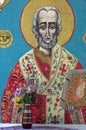Icon of Saint in Orthodox church Royalty Free Stock Photo