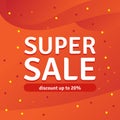 Icon Sale and special offer. 20% off. Vector illustration.