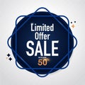 Icon Sale and special offer. 50% off. Vector illustration.