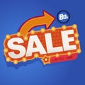 Icon Sale and special offer. 50% off. Vector illustration.