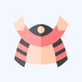 Icon Samurai. related to Japan symbol. flat style. simple design illustration Royalty Free Stock Photo