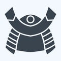 Icon Samurai. related to Japan symbol. glyph style. simple design illustration Royalty Free Stock Photo