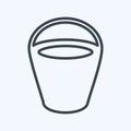 Icon Sand bucket - Line Style - Simple illustration Royalty Free Stock Photo