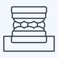 Icon Sandwich. related to Picnic symbol. line style. simple design editable. simple illustration