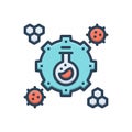 Color illustration icon for Science, laboratory and scientific