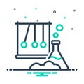 Mix icon for Scientific, erudite and laboratory Royalty Free Stock Photo