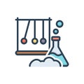 Color illustration icon for Scientific, laboratory and research