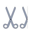 Icon of scissors. Vector illustration for your design on a white background.