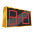 Icon of scoreboard. Sport equipment illustration. For training and competition design.