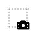 Black solid icon for Screenshot, camera and capture
