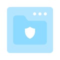 Icon of secure website in modern style, web security vector design