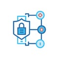 Icon of Security Architecture for Compliance Royalty Free Stock Photo