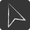 Icon Selector. related to Graphic Design Tools symbol. chalk Style. simple design editable