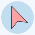 Icon Selector. related to Graphic Design Tools symbol. color mate style. simple design editable. simple illustration. simple