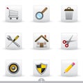 Icon series 1 - web universal Royalty Free Stock Photo