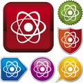 Icon series: atom (vector)