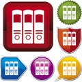 Icon series: file folder Royalty Free Stock Photo